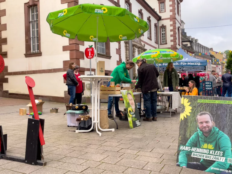 Bunter Wahlkampf in Merzig